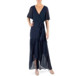Donna Ricco Navy Blue Maxi Dress